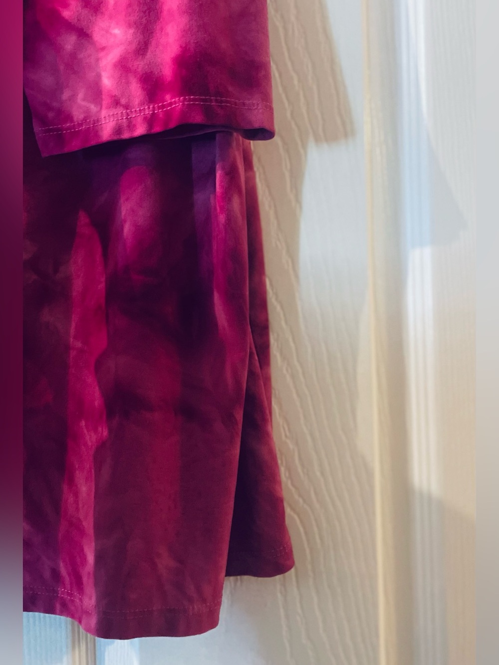 Catherines Pink Fuchsia Tie-Dye Festival Tunic, Sequin Embellished - Picture 7 of 7